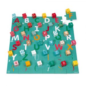 KUBIX 40 CUBOS DE LETRAS Y NUMEROS CON PUZZLE